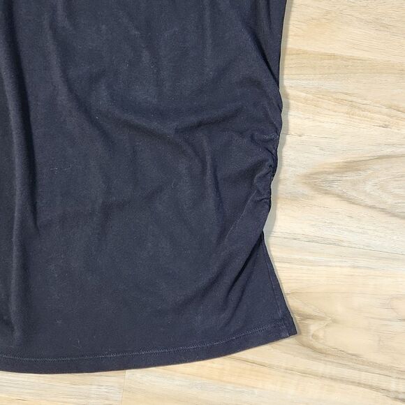 🐞Old Navy Black Snap Front Dolman Sleeve Top Maternity Small - Picture 8 of 11